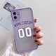 thumbnail image 1 of Funda personalizada con letras y números de baloncesto para iPhone, carcasa dura con nombre para iPhone 14, 13, 12Mini, 11 Pro Max, SE20, 8 Plus, XS, XR, 7 Fivean unisex, 1 of 2