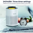 thumbnail image 2 of iRerts Air Purifiers for Home, Portable Small Air Purifier Air Cleaner, Desktop Air Purifier with Adjustable Night Light, 3 Speeds, Timer, Mini Air Purifier for Bedroom Office Living Room, White, 2 of 8