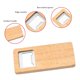 thumbnail image 4 of Paquete de 16 abridores de botellas de cerveza de madera con mango de madera y sacacorchos de acero inoxidable, accesorios de cocina para bar, regalo, 4 of 8