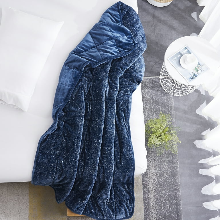 Dreamnest Navy 10 lbs Velvet Weighted Blanket 50 x60 Walmart