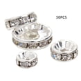 thumbnail image 2 of Spacer Charms Crystal DIY 50PCS Rhinestone Spacer Beads Loose Beads for Bracelet, 2 of 10