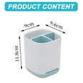 thumbnail image 4 of Pequeño soporte para cepillo de dientes para baño, desmontable para una fácil limpieza, cepillo de dientes eléctrico y soporte para pasta de dientes para familia y niños en el tocador, el lavabo y la, 4 of 6