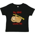 thumbnail image 3 of Inktastic My Mimi Loves Me Sloth Boys or Girls Toddler T-Shirt, 3 of 5