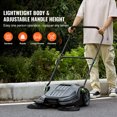 thumbnail image 5 of Push-type sweeper, manual non-electric sweeper, 5-gallon garbage bin, adjustable angle and height folding handle, suitable for walkways, courtyards, garages, and patios, 5 of 7