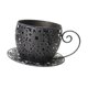 thumbnail image 3 of Maceta de Hierro Taza de Café con Diseño Artístico Estructura Estable y Ventilación para Plantas Pequeñas Adecuada para Decorar Salón Jardín, 3 of 9