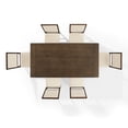 thumbnail image 6 of Crosley Furniture Joanna 7-Piece Dining Table Set in Dark Oak/Creme, 6 of 9