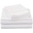 thumbnail image 1 of Decorative Cloud-Embroidered Microfiber Sheet Set White / Twin XL, 1 of 1