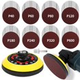 thumbnail image 1 of Pomsare 80PCS Angle Grinder Sanding Discs, 5 Inch Upgraded Hook and Loop Backing Pad Attachments with 5/8-11 Threads, Sanding Pad, 1 of 7