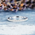 thumbnail image 3 of SOLITAIRE JEWELS 1.5mm Round Brilliant Cut Full Eternity Stacking Wedding Band for Women, 14k Yellow Gold Solitaire Ring, 3 of 4