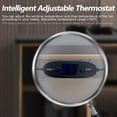 thumbnail image 3 of SCCCF Sistema de ventilador de refrigeración para gabinetes silenciosos USB de 120 mm de 6 pulgadas con control de termostato ajustable de 0-60 ℃, para gabinetes AV de cine en casa, caseta para planta, 3 of 5