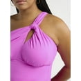 thumbnail image 3 of Sofia by Sofia Vergara Women's and Women's Plus One Shoulder Keyhole One Piece Swimsuit, Sizes XS-3X, 3 of 5