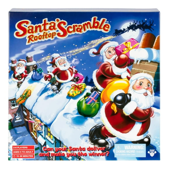 Juego de mesa Moose Santa's Rooftop Scramble para 2-6 jugadores a partir de 5 años