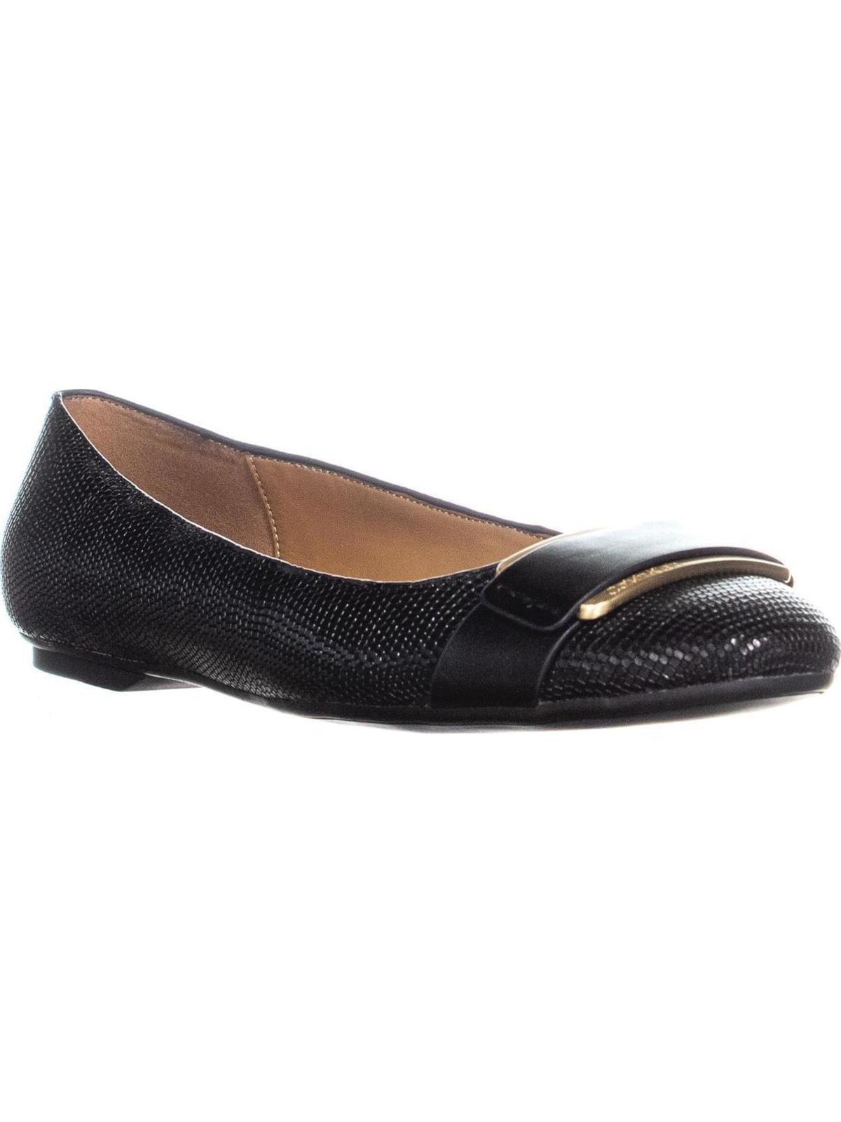 Calvin Klein - Womens Calvin Klein Oneta Dress Ballet Flats, Black ...