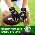 thumbnail image 4 of Gants de Football pour Hommes, Gants de Receveur de Football, Performance Améliorée et Grande Adhérence, Gants de Rugby et de Football pour Adultes et Jeunes, 4 of 7