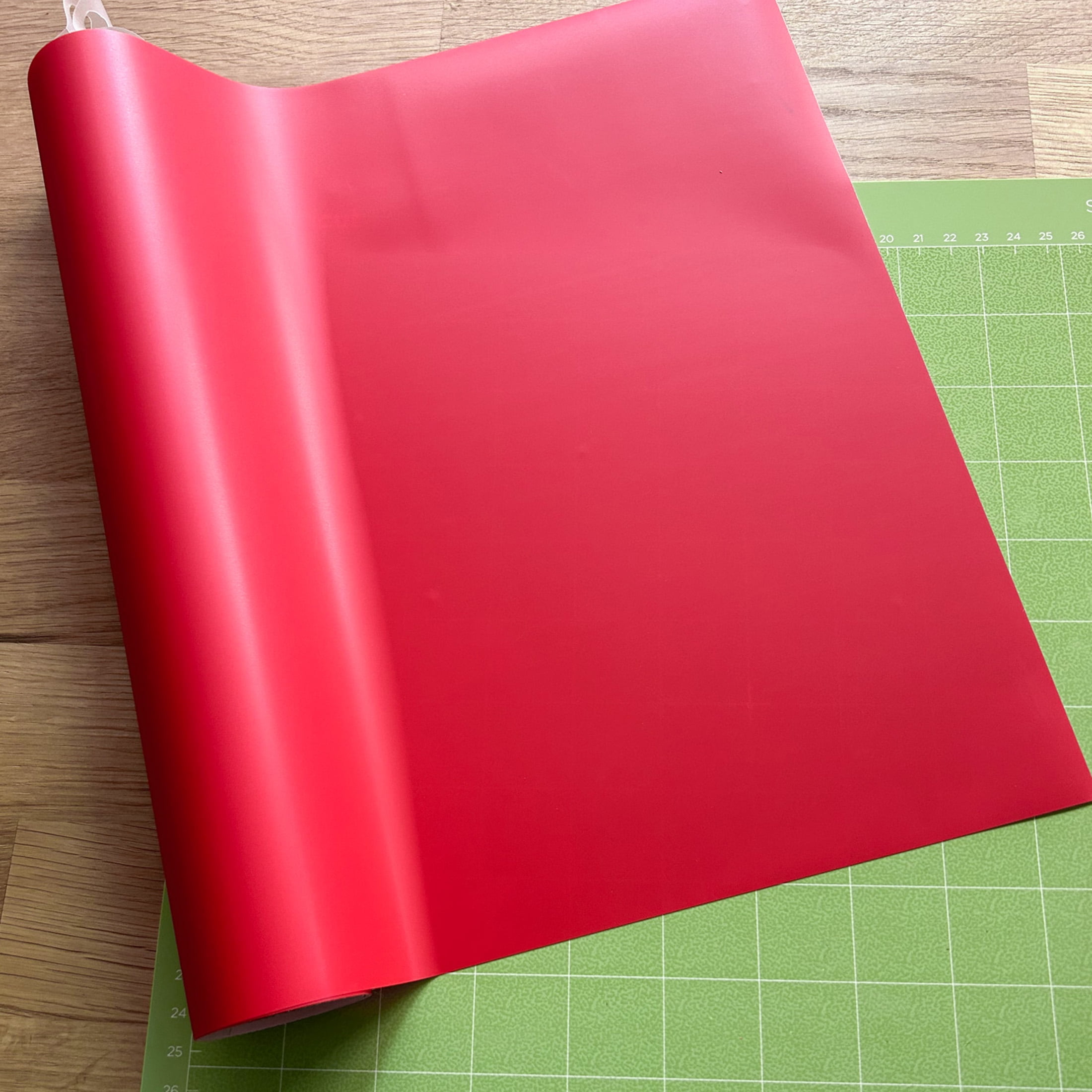 Hello Hobby 12" x 2' Red Iron-On Craft Vinyl Roll