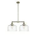 thumbnail image 4 of Innovations Lighting 209-10-21-L Bell Linear Bell 2 Light 21" Wide Linear Pendant - Oil, 4 of 5