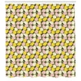 thumbnail image 3 of Lemon Shower Curtain, Citrus Fruit Simplistic Composition Winter Season Harvest Pattern, Fabric Bathroom Set with Hooks, 69W X 84L Inches Extra Long, Yellow Pale Pink Cream Khaki, by Ambesonne, 3 of 3