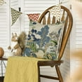 thumbnail image 5 of Chinoiserie Blue Trees House Bridge Throw Pillow Cover, 18 x 18 Inch Cushion Case Outdoor Decoration for Sofa Couch Farmhouse, 5 of 6