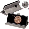 thumbnail image 3 of Asuwish Compatible with Samsung Galaxy S9 Plus Wallet Case Tempered Glass Screen Protector and Leather Flip Cover Card, 3 of 5