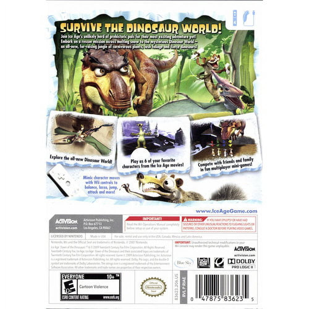 Ice age dawn of the dinosaurs best sale wii