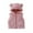 Pink, variant on AHTJRT Boy's Girl's Sherpa Fleece Vest Bear Ears Shape Full Zip Hooded Winter Warm Lightweight Windproof Sleeveless Jacket Beige 0-1 Years
