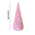 thumbnail image 3 of 5.9in Shining Glitter Cone Tree Centerpieces Decoration Christmas Sequin Cone Tree Table Ornament Tabletop Trees for Christmas Wedding Birthday Party Supplies(Bf), 3 of 5