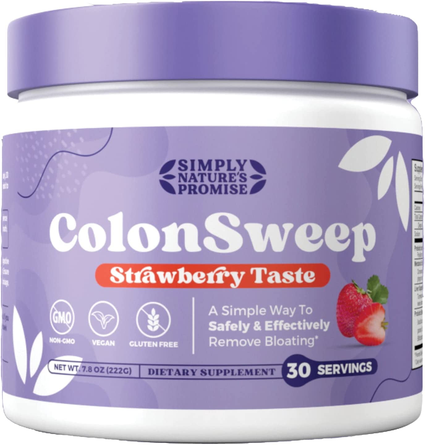 ColonSweep Psyllium Husk Powder Colon Cleanser with Ginger Root Vegan