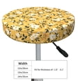 thumbnail image 4 of KLL Daisies Flowers Round Bar Chair Cushion Cover 13 inch ,Bar Stool Protector with Elastic, Soft Washable, 4 of 6