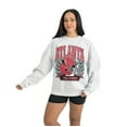 thumbnail image 3 of Women's Gameday Couture Gray Atlanta Falcons Heritage Premium Fleece Pullover Sweatshirt, 3 of 5