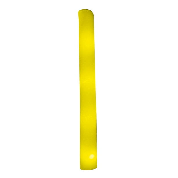 Barra de espuma LED, tubo intermitente de esponja, suministros para fiestas, bodas, festivales (amarillo)