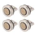 thumbnail image 1 of Rotating Magnetic USB Tip Adapter for Users Travel Use Silver Metal Dust Protection 4Pcs, 1 of 5