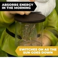 thumbnail image 4 of Gnome Solar Powered Led Outdoor Decor Garden Light, 6" W X 13" H (Yellow Hat), 4 of 8