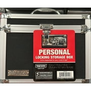 Vaultz Medium Density Fiberboard Combo Lock Storage Box, 10” x 7.25” x 7.75”, Black