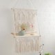 thumbnail image 4 of Macramé pa ped, tapiz bohemio, estante con fleco tejido bohemio, decoración de ped, decoración del pa dormitorio, sa de Baoblaze Estante de pared tapiz, 4 of 7
