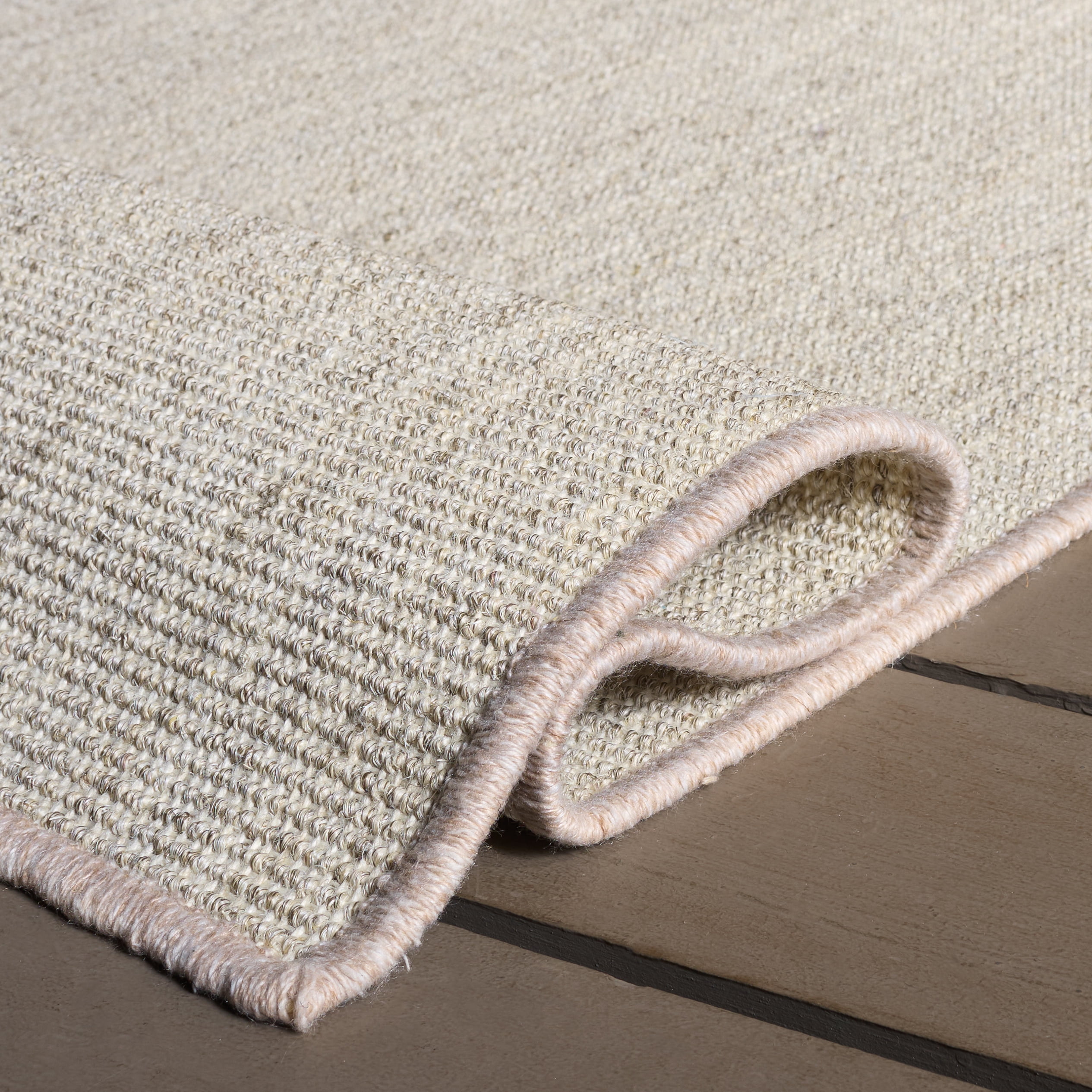 Safavieh Natural Fiber Callista Solid Area Rug, Marble/Gray, 4' x 6'