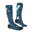 thumbnail image 3 of Bingfone Compression Socks For Women And Men Long Socks For Running Athletic Cycling Nurse-Alpaca Astronaut In Space, 3 of 9