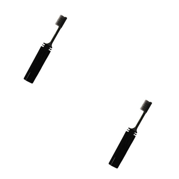 Seitruly Ibcccndc 2 uds cepillos de de carbón de bambú plegable viaje Camping senderismo al aire libre juego de cepillo de plegable Type2 NO2 Seitruly CBP089910