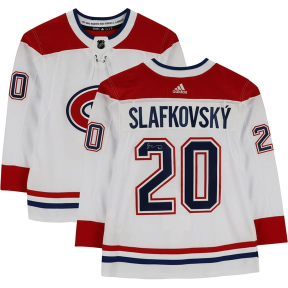Juraj Slafkovsky Montreal Canadiens Autographed White Adidas Authentic Jersey - Fanatics Authentic Certified