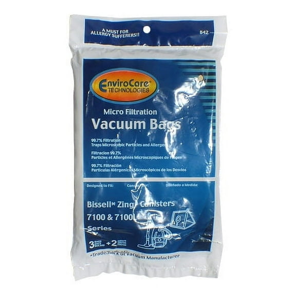 3 Bissell Zing Canister Bags Vacuum Cleaner Bags