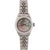Pre-Owned Ladies Stainless Steel Datejust Dark Mop Diamond, 18kt White Gold Diamond Beze, Stainless Steel Jubilee Band, 26mm