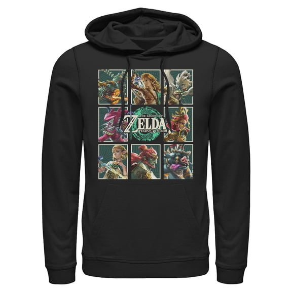 Mens Nintendo Tears of Kingdom Characters Lightweight Hoodie