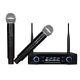 thumbnail image 1 of 3 piezas de micrófono inalámbrico profesional doméstico dual Micrófono inalámbrico Altavoz Micrófono de mano Micrófono de karaoke Reproductor de música con enchufe de EE. UU. Para reuniones de oficina, 1 of 7