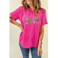 thumbnail image 6 of Playful XOXO Heart Print Tee - Casual Round Neck T-Shirt for Women | [ZhiHiMeRi] | (US 4-6)S, 6 of 7