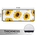 thumbnail image 5 of Kitchen Rugs Sets Of 2,White Big Sunflower Pattern Anti Fatigue Kitchen Mat Rugs Non Slip Washable,Decorative Kitchen Floor Mats for Kitchen,Sink,Laundry,17"x47"+17"x47", 5 of 5