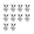thumbnail image 2 of Jiaroswwei 10Pcs Nail Decor Exquisite DIY Lightweight Bear Alloy Nail Art Jewelry for Women, 2 of 8