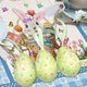 thumbnail image 3 of Decoraciones de Pascua para el Hogar 3 Piezas Colgando Simulación de Pintura de Bricolaje, Huevos de Plástico Verde 15x5x3cm para la Disposición de la Escena, Apoyos de Resurrección, 3 of 6