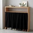 thumbnail image 6 of Black Cabinet Curtains for Kitchen 35"W x 35"L, Solid Color Laundry Sink Cabinets Magic Tape Short Curtain Privacy Panel for Bathroom Vanity Cabinets, 6 of 9