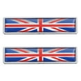thumbnail image 1 of 2pcs Car Decorative Sticker Nation Flag Theme Sticker Door Decorative Metal Decal, 1 of 9