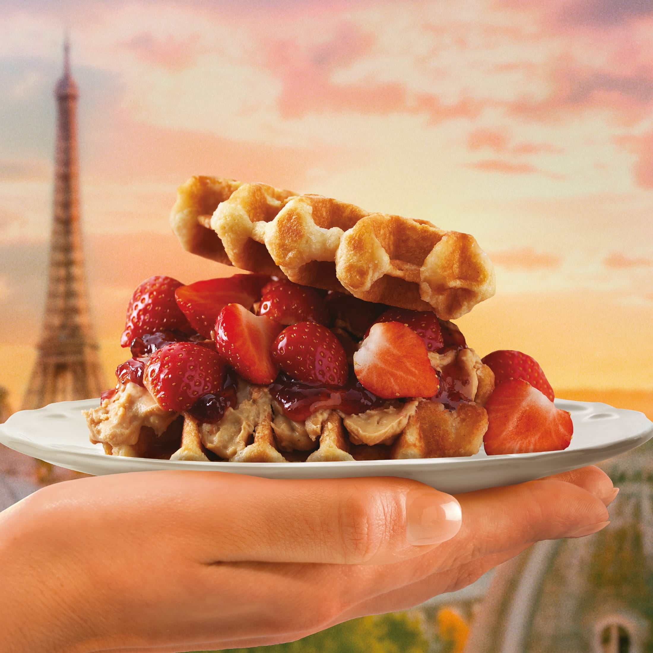 St Pierre Butter Brioche Waffles 6 Packs Belgian Waffles 10.6 oz with Flour Milk and Egg