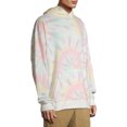 thumbnail image 4 of No Boundaries Men's Long Sleeve Tie Dye Hoodie, up to Size 3XL, 4 of 6